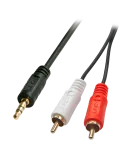 LINDY 35687 Premium audio cable 2x RCA male to jack 35mm male 20m LINDY LIN35687 | MusicGoodDeal