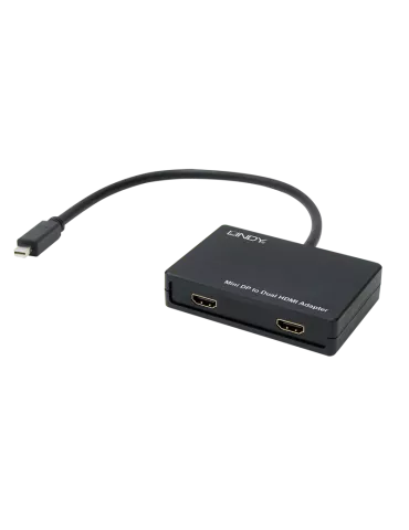 LINDY 41732 Lindy Mini DisplayPort 1.2 to Dual HDMI Converter LINDY LIN41732 | MusicGoodDeal