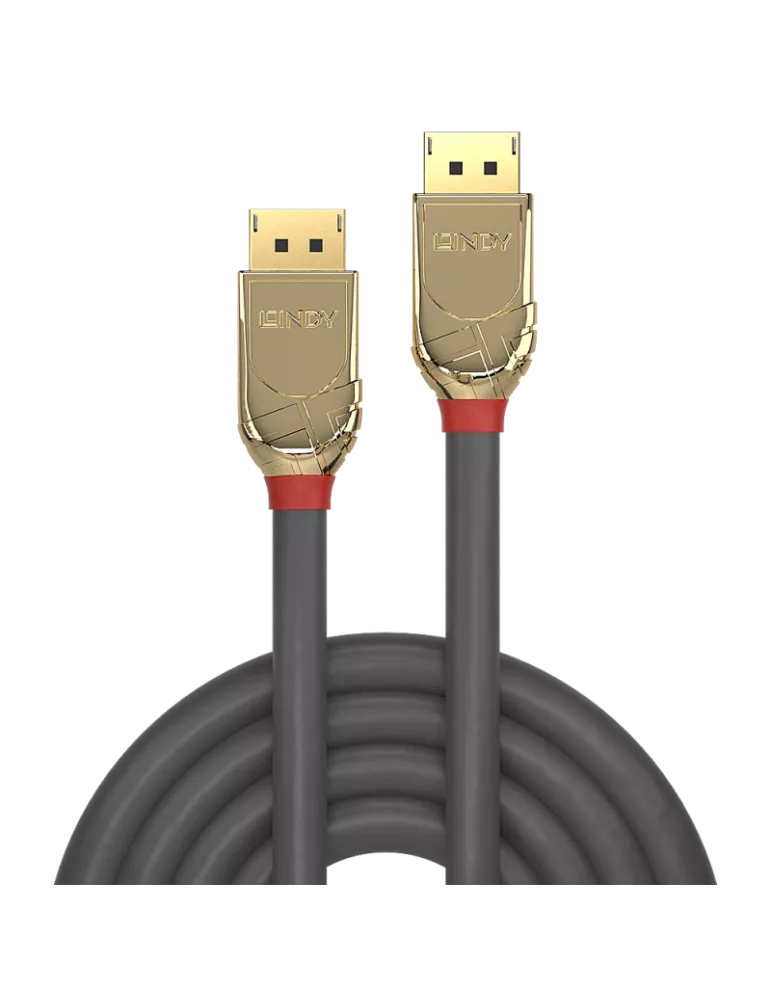 LINDY 36295  Cable DisplayPort 1.2 Gold Line de 7,5 m LINDY LIN36295 | MusicGoodDeal