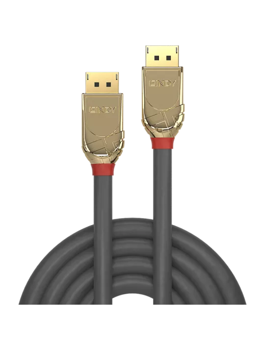 LINDY 36295 : Câble DisplayPort 1.2 Gold Line 7.5m