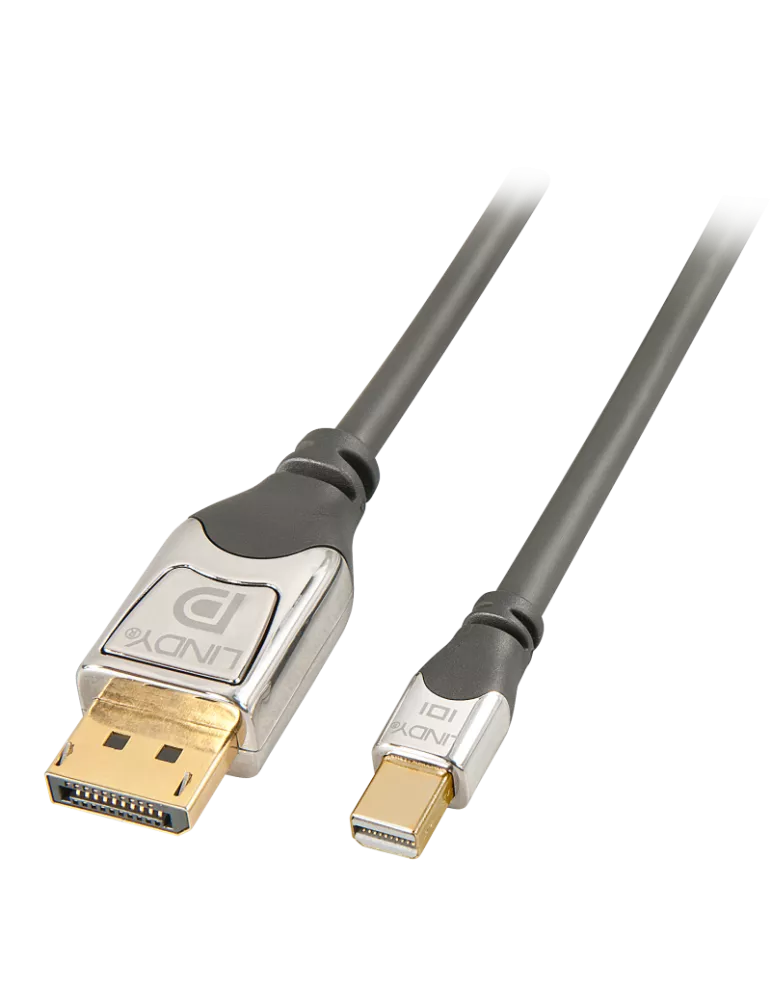 LINDY 36312 : Câble DisplayPort vers Mini DisplayPort CROMO 2m