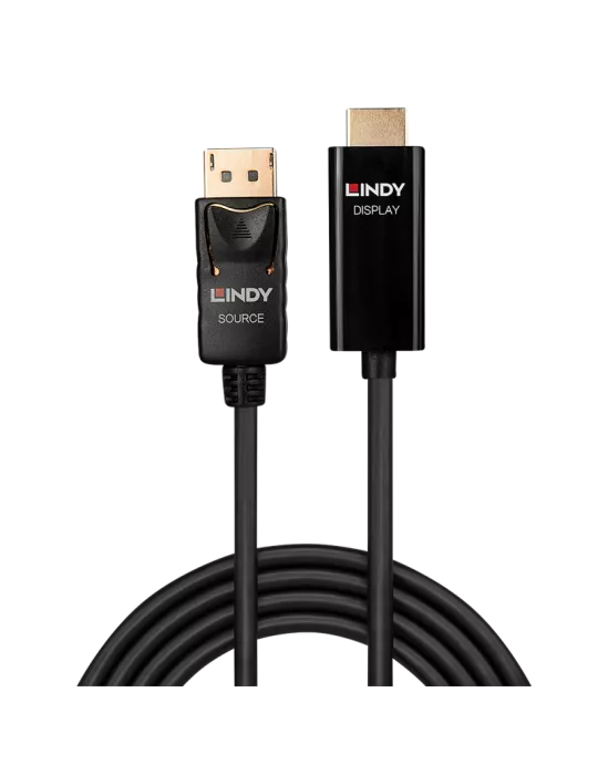 LINDY 40914 Lindy Aktives Kabel DisplayPort auf HDMI 0.5m LINDY LIN40914 | MusicGoodDeal