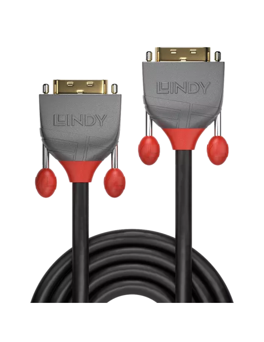 LINDY 36221 : Câble DVI-D Dual Link Anthra Line 1m