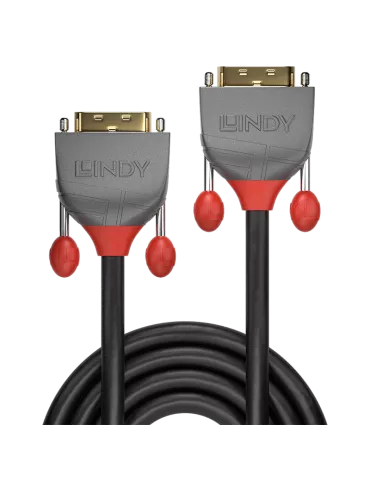 LINDY 36222  DVI-D Dual Link Anthra Line 2m cable LINDY LIN36222 | MusicGoodDeal 2