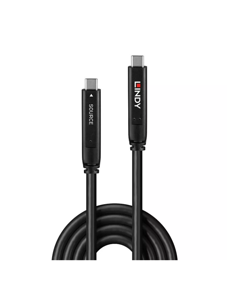 LINDY 43333 Lindy  Câble Hybride Type C USB 3.2 4K Gen 1 & DP 1.4 10m
