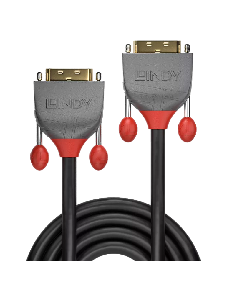 LINDY 36228  DVI-D Dual Link Anthra Line 20m cable LINDY LIN36228 | MusicGoodDeal