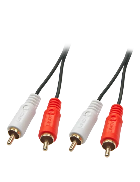 LINDY 35660 Câble audio Premium 2x RCA mâle vers 2x RCA mâle 1m