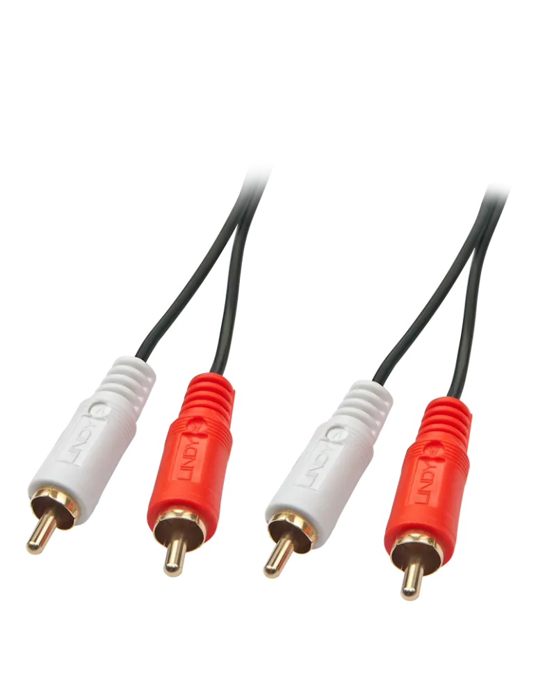 LINDY 35661 Câble audio Premium 2x RCA mâle vers 2x RCA mâle 2m