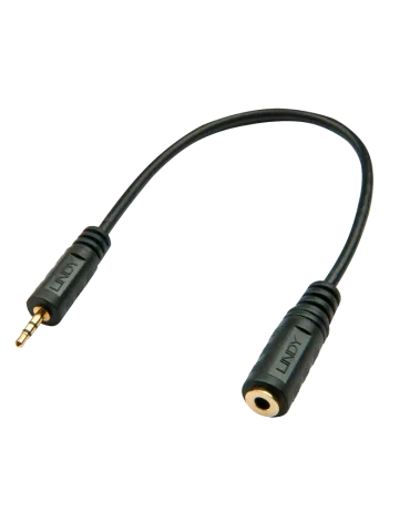 LINDY 35698  Premium audio cable 25mm male jack to 35mm female jack 20cm LINDY LIN35698 | MusicGoodDeal