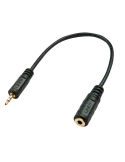 LINDY 35698   Cable de audio premium de 25 mm macho a 35 mm hembra 20 cm LINDY LIN35698 | MusicGoodDeal