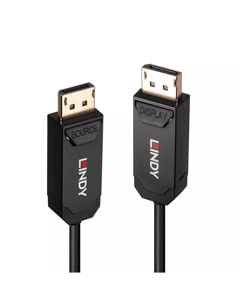 LINDY 38523 Cable de fibra óptica híbrido Lindy DisplayPort 2.0 UHBR10 8K 30 m LINDY LIN38523 | MusicGoodDeal