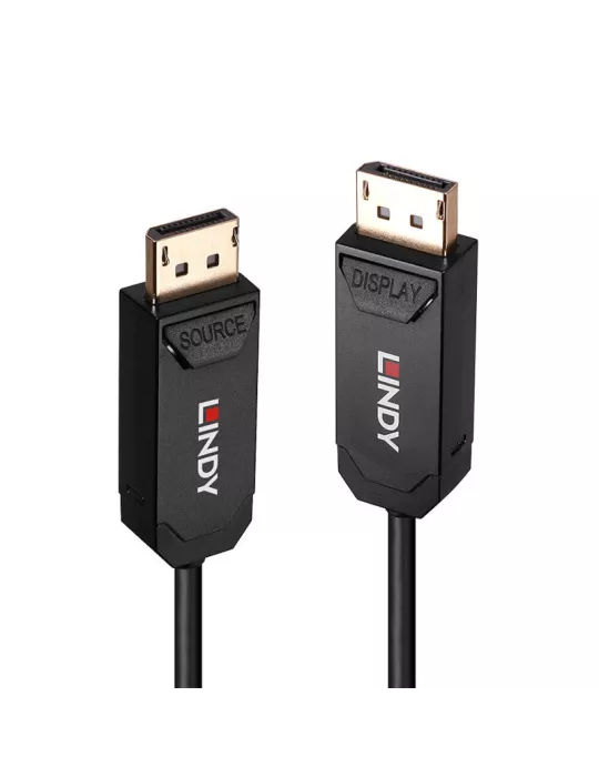 LINDY 38523 Lindy DisplayPort 2.0 UHBR10 Hybrid Fiber Optic Cable 8K 30m LINDY LIN38523 | MusicGoodDeal