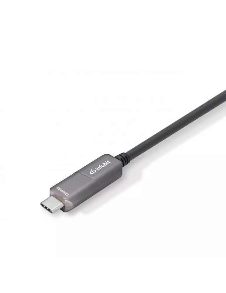 INFOBIT AOCUSB31CCV05 Active fiber optic cable 5m USB-C to USB-C video AOC-USB31-CCV-05 INFOBIT INFAOCUSB31CCV05 | MusicGoodDe