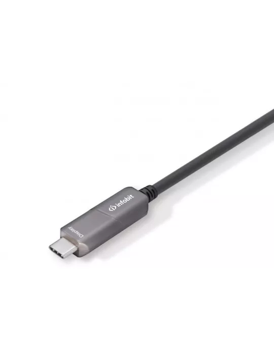 INFOBIT AOCUSB31CCV15 Aktives Glasfaserkabel 15m USB-C auf USB-C Video AOC-USB31-CCV-15 INFOBIT INFAOCUSB31CCV15 | MusicGoodDe