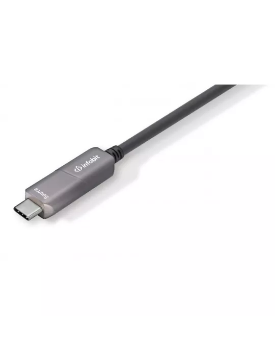 INFOBIT AOCUSB31CCV25 Active fiber optic cable 25m USB-C to USB-C video AOC-USB31-CCV-25 INFOBIT INFAOCUSB31CCV25 | MusicGoodD