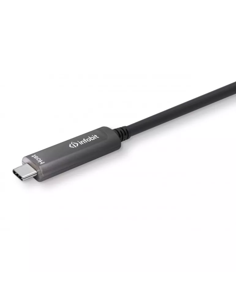 INFOBIT AOCUSB31CCD10 Active fiber optic cable 10m USB-C to USB-C DATA AOC-USB31-CCD-10 INFOBIT INFAOCUSB31CCD10 | MusicGoodDe