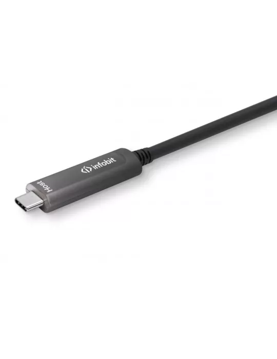 INFOBIT AOCUSB31CCD10 Active fiber optic cable 10m USB-C to USB-C DATA AOC-USB31-CCD-10 INFOBIT INFAOCUSB31CCD10 | MusicGoodDe