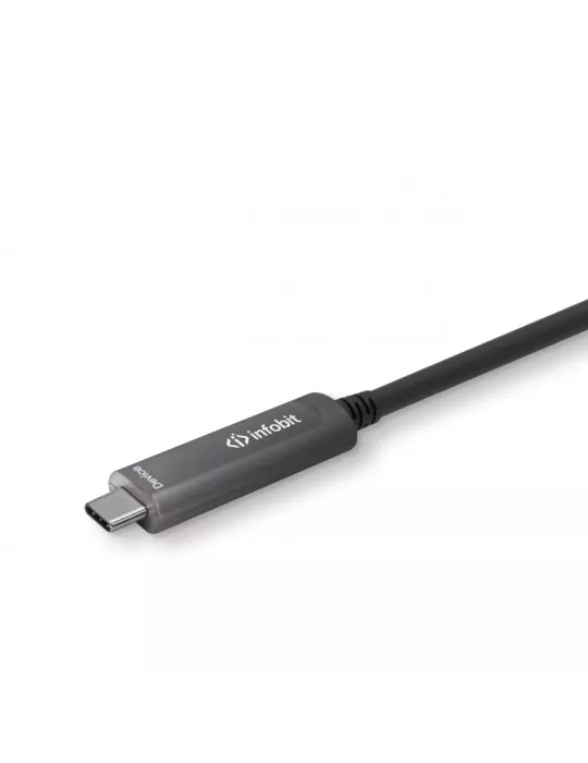 INFOBIT AOCUSB31CCD05 Aktives Glasfaser-Kabel 5m USB-C auf USB-C DATA AOC-USB31-CCD-05 INFOBIT INFAOCUSB31CCD05 | MusicGoodDea