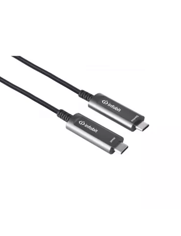 INFOBIT AOCUSB31CCD20 Active fiber optic cable 20m USB-C to USB-C DATA AOC-USB31-CCD-20 INFOBIT INFAOCUSB31CCD20 | MusicGoodDe 2