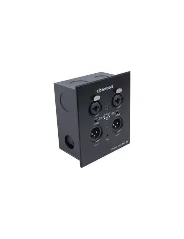 INFOBIT DXTR22 DANTE wall-mounted encoder   decoder with PoE and XLR - Infobit iTrans DX-TR-22 INFOBIT INFDXTR22 | MusicGoodDe