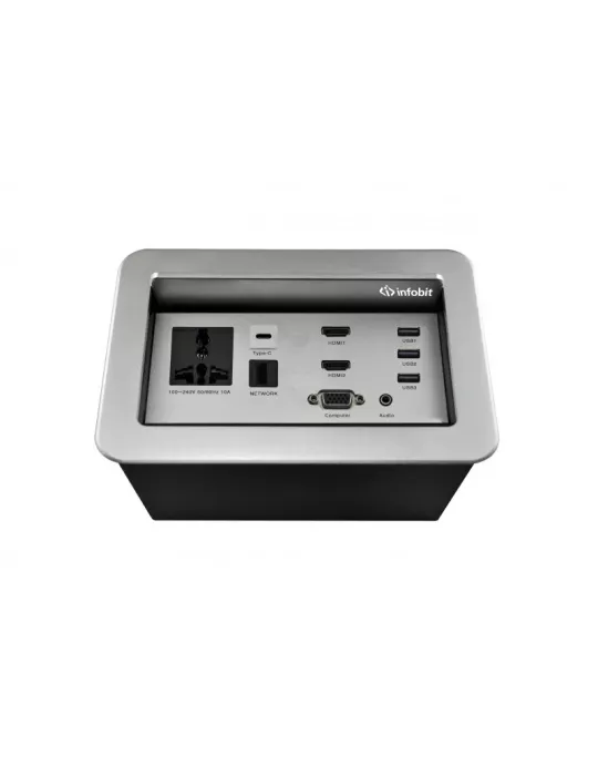 INFOBIT IBOX01 Tischgehäuse mit mehreren Anschlüssen Infobit iBox 01 INFOBIT INFIBOX01 | MusicGoodDeal