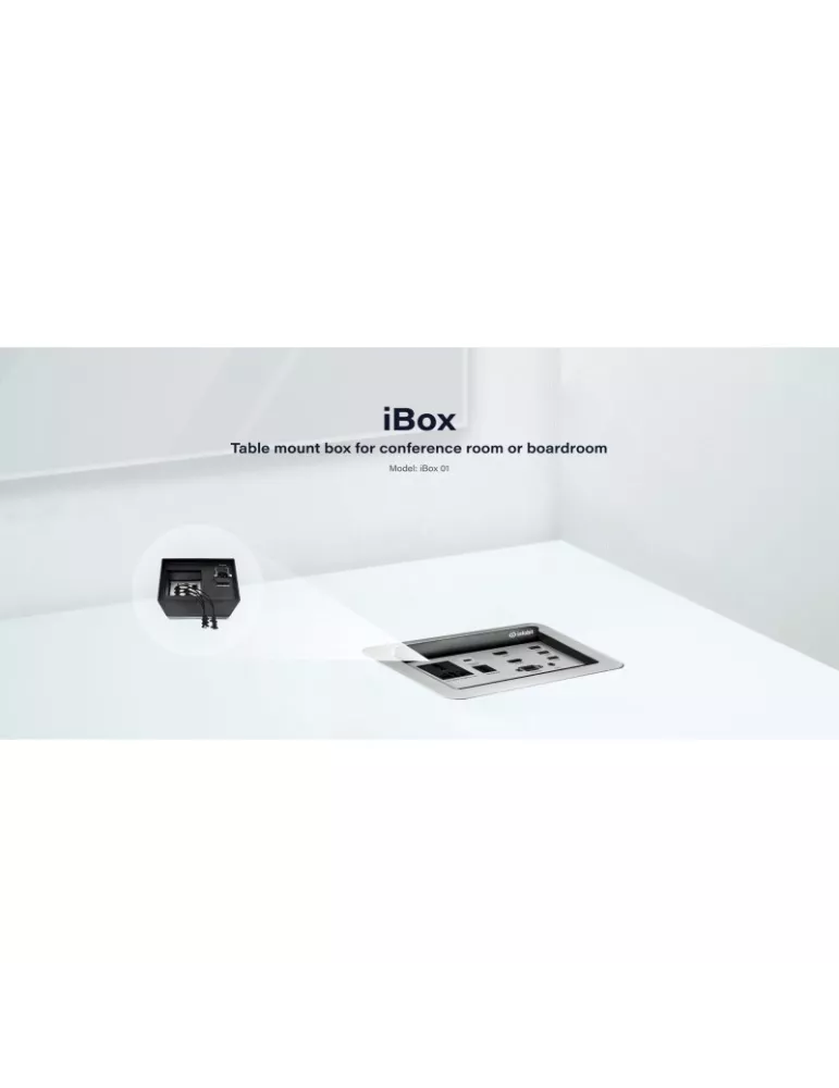 INFOBIT IBOX01 Tischgehäuse mit mehreren Anschlüssen Infobit iBox 01 INFOBIT INFIBOX01 | MusicGoodDeal