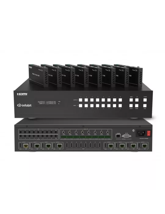 INFOBIT IMATRIXH88H150 Matrice switcher  iMatrix H88H150 8x HDMI In / 8x HDMI Out +HDBaseT