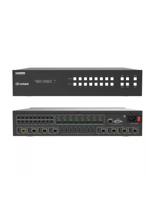 INFOBIT IMATRIXH88H150 Matrix switcher iMatrix H88H150 8x HDMI In   8x HDMI Out  HDBaseT INFOBIT INFIMATRIXH88H150 | MusicGood