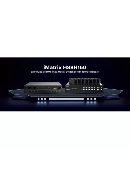 INFOBIT IMATRIXH88H150 Conmutador de matriz iMatrix H88H150 8x HDMI In   8x HDMI Out  HDBaseT INFOBIT INFIMATRIXH88H150 | Musi