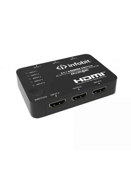 INFOBIT ISWITCHS501 Switcher 5x1 HDMI 4K60 Infobit iSwitch S501 INFOBIT INFISWITCHS501 | MusicGoodDeal