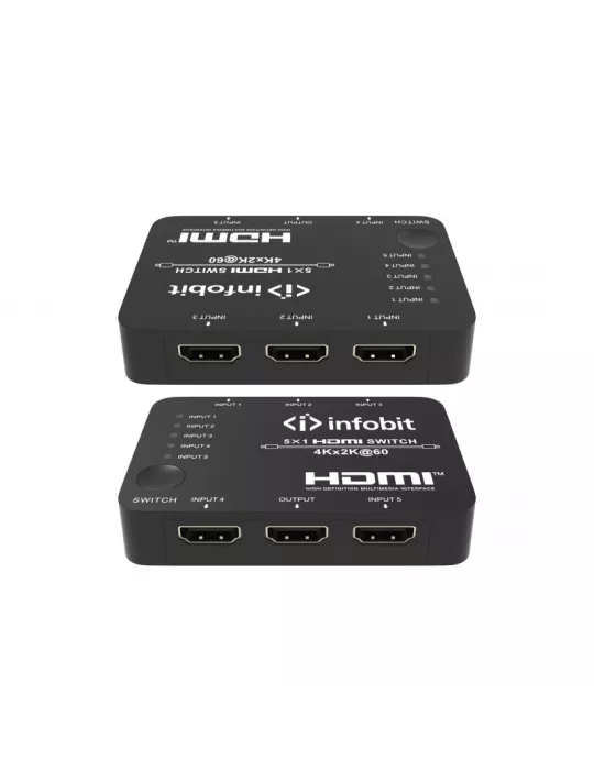INFOBIT ISWITCHS501 Switcher 5x1 HDMI 4K60 Infobit iSwitch S501 INFOBIT INFISWITCHS501 | MusicGoodDeal