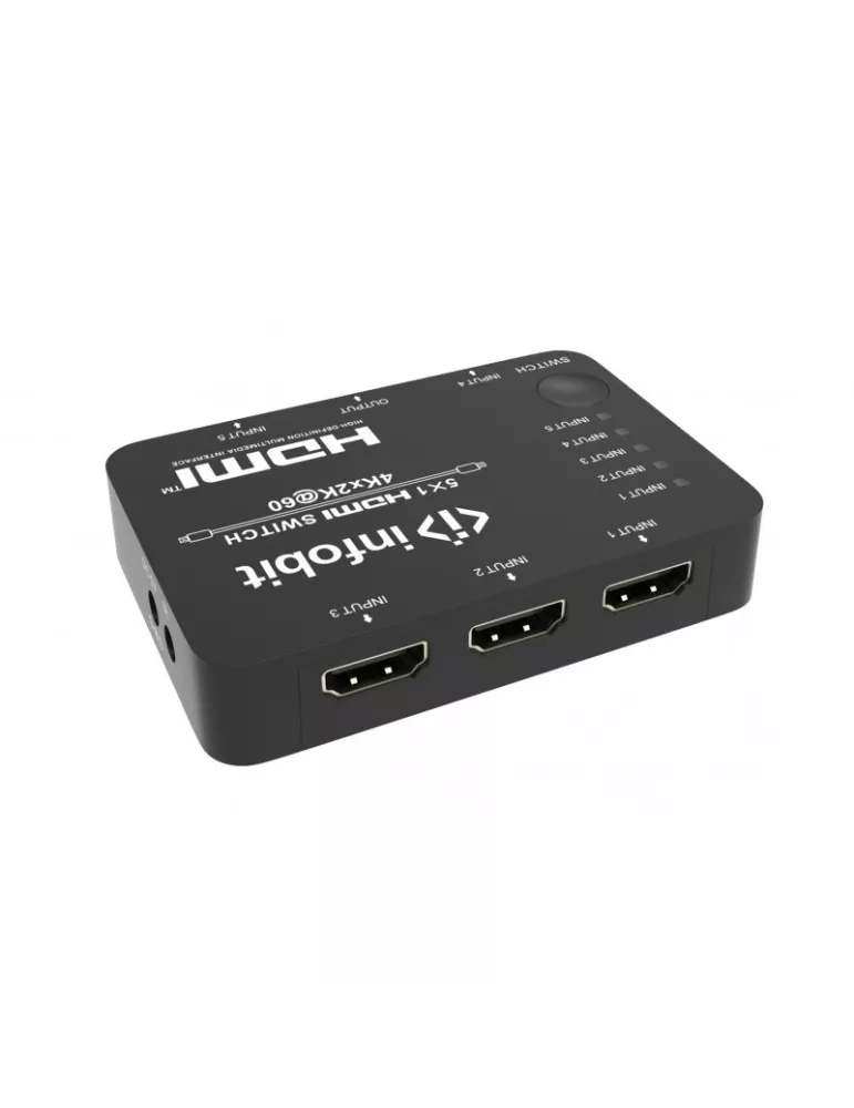 INFOBIT ISWITCHS501 Switcher 5x1 HDMI 4K60 Infobit iSwitch S501