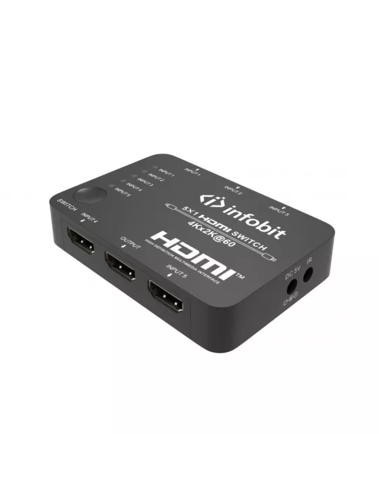INFOBIT ISWITCHS501 Switcher 5x1 HDMI 4K60 Infobit iSwitch S501 INFOBIT INFISWITCHS501 | MusicGoodDeal