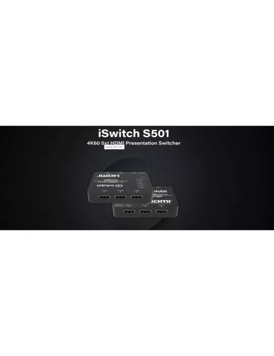 INFOBIT ISWITCHS501 Switcher 5x1 HDMI 4K60 Infobit iSwitch S501