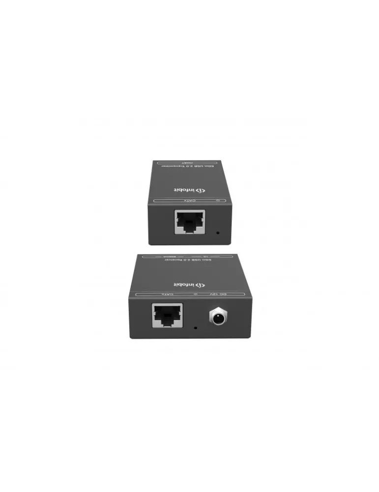INFOBIT ITRANSTR50 iTrans USB 2.0 Extender (Tx   Rx) 50 metros con 12V 2A 24W fuente de alimentación INFOBIT INFITRANSTR50 | M
