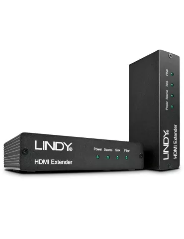 LINDY 38204  Kit extensor HDMI 2.0 sobre fibra óptica 18G de 200 m LINDY LIN38204 | MusicGoodDeal
