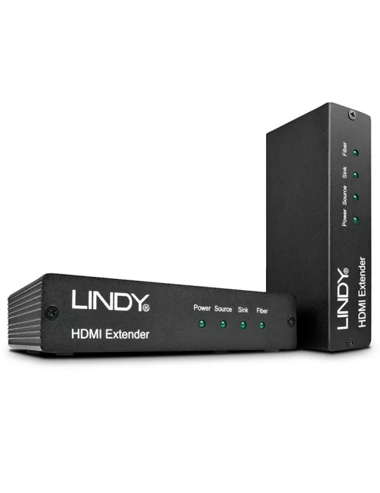LINDY 38204  HDMI 2.0 extender kit over 200m 18G optical fiber LINDY LIN38204 | MusicGoodDeal