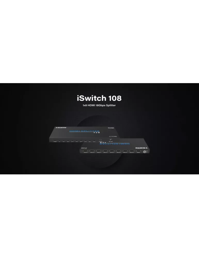 INFOBIT ISWITCH108 iSwitch 108 - Divisor 1x HDMI a 8x HDMI INFOBIT INFISWITCH108 | MusicGoodDeal