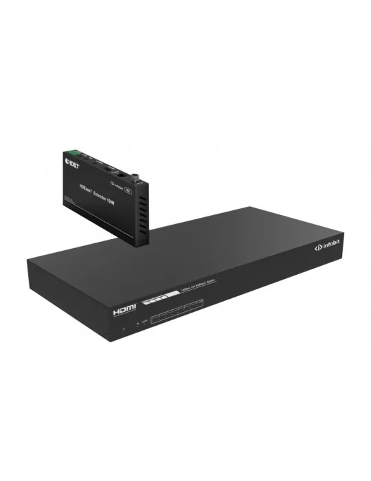 INFOBIT ISWITCH108H150 Divisor 1x8 HDBaseT 4K60 Infobit iSwitch 108H150 INFOBIT INFISWITCH108H150 | MusicGoodDeal