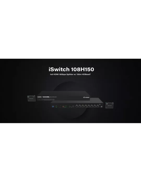 INFOBIT ISWITCH108H150 Divisor 1x8 HDBaseT 4K60 Infobit iSwitch 108H150 INFOBIT INFISWITCH108H150 | MusicGoodDeal