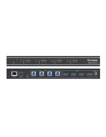 INFOBIT IMATRIXUB44V2 USB matrix iMatrix UB44-V2 USB3.2 4x4 with IP control INFOBIT INFIMATRIXUB44V2 | MusicGoodDeal