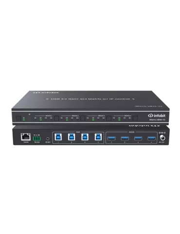 INFOBIT IMATRIXUB44V2 USB Matrix iMatrix UB44-V2 USB3.2 4x4 mit IP Kontrolle INFOBIT INFIMATRIXUB44V2 | MusicGoodDeal 2