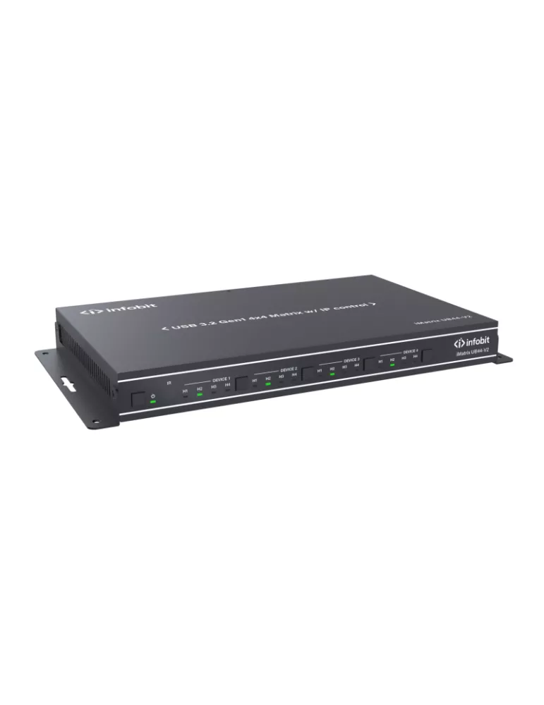 INFOBIT IMATRIXUB44V2 Matriz USB iMatrix UB44-V2 USB3.2 4x4 con control IP INFOBIT INFIMATRIXUB44V2 | MusicGoodDeal