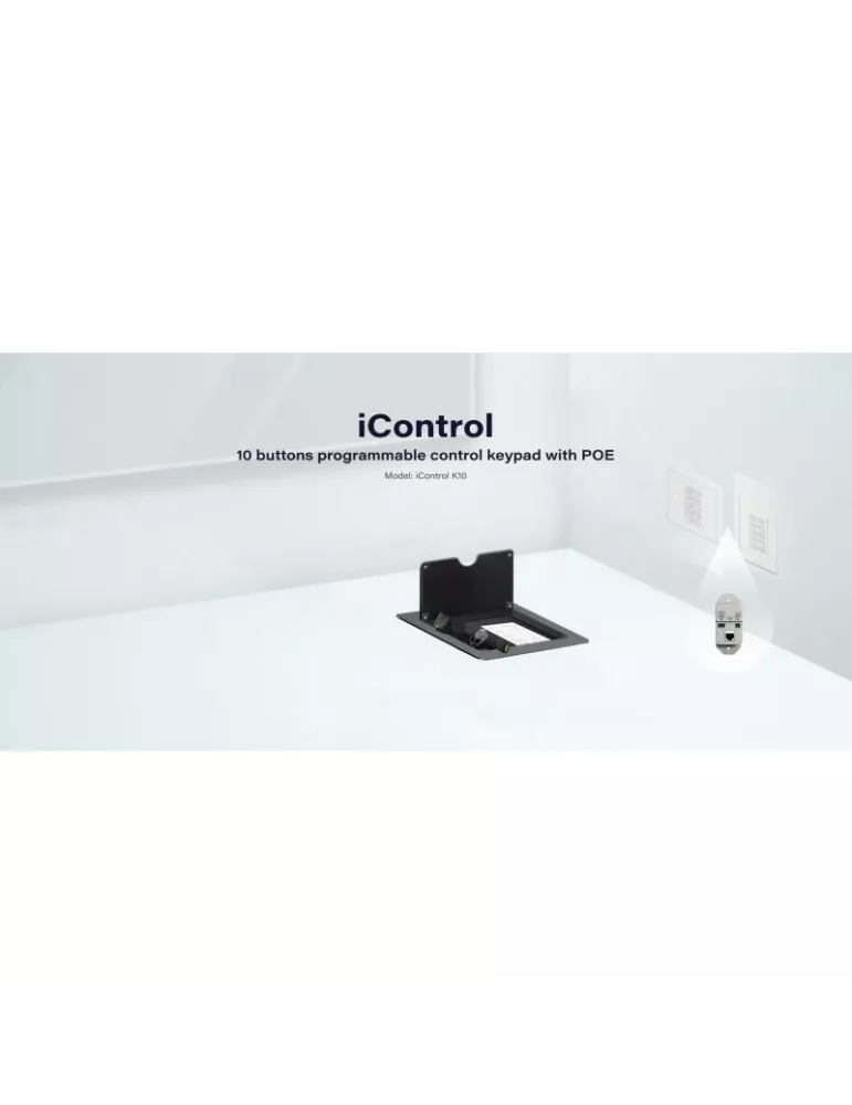 INFOBIT CTRLK10TB Clavier de contrôle Boitier de table 10 boutons programmables Infobit iControl K10-TB