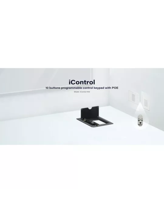 INFOBIT CTRLK10TB Clavier de contrôle Boitier de table 10 boutons programmables Infobit iControl K10-TB