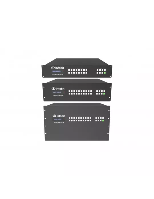 INFOBIT IMATRIXM1616 Chassis 16x16 iMatrix M1616 dual-powered modular matrix video wall INFOBIT INFIMATRIXM1616 | MusicGoodDea
