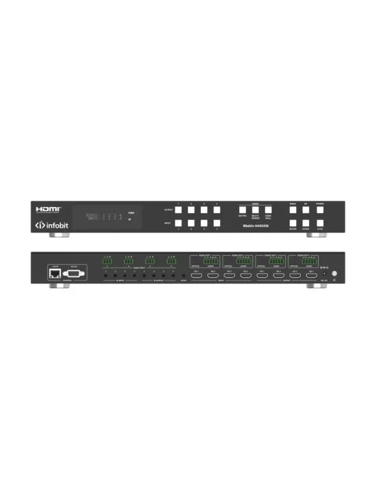 INFOBIT IMATRIXH44VAW Matrix Switcher iMatrix H44VAW 4x HDMI In   4x HDMI Out Fonc Videowall INFOBIT INFIMATRIXH44VAW | MusicG