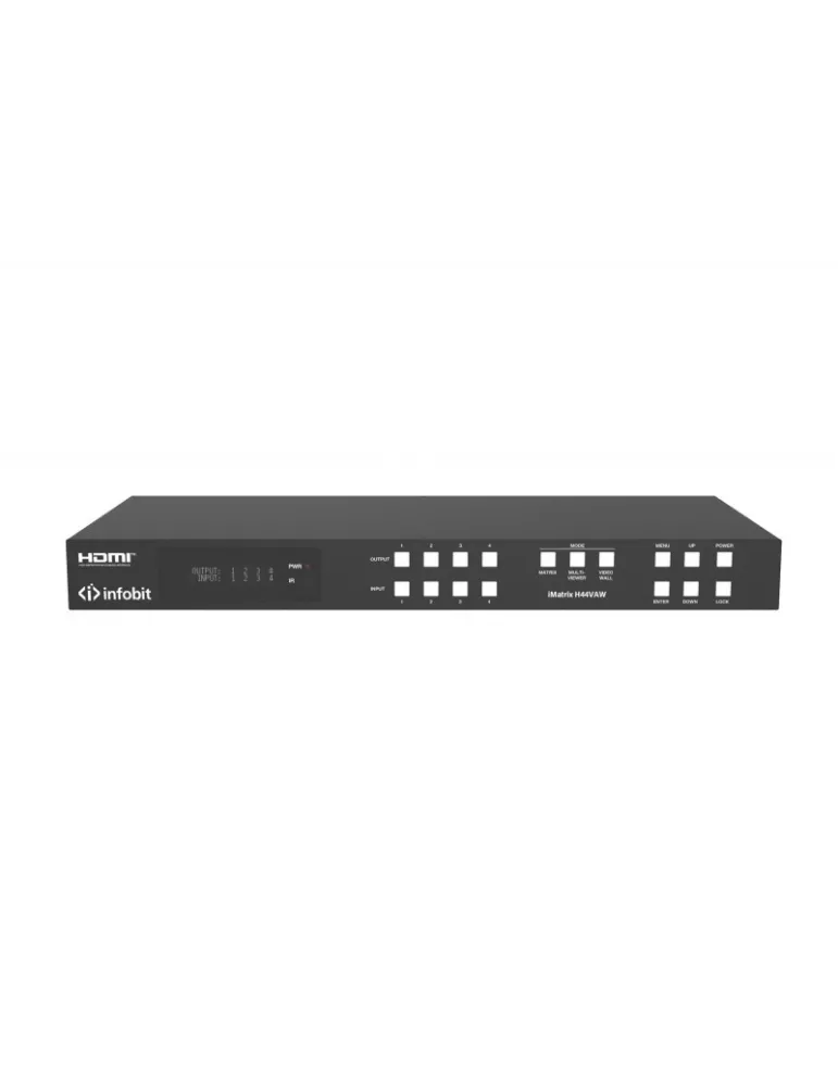 INFOBIT IMATRIXH44VAW Matrice switcher  iMatrix H44VAW 4x HDMI In / 4x HDMI Out Fonc Videowall