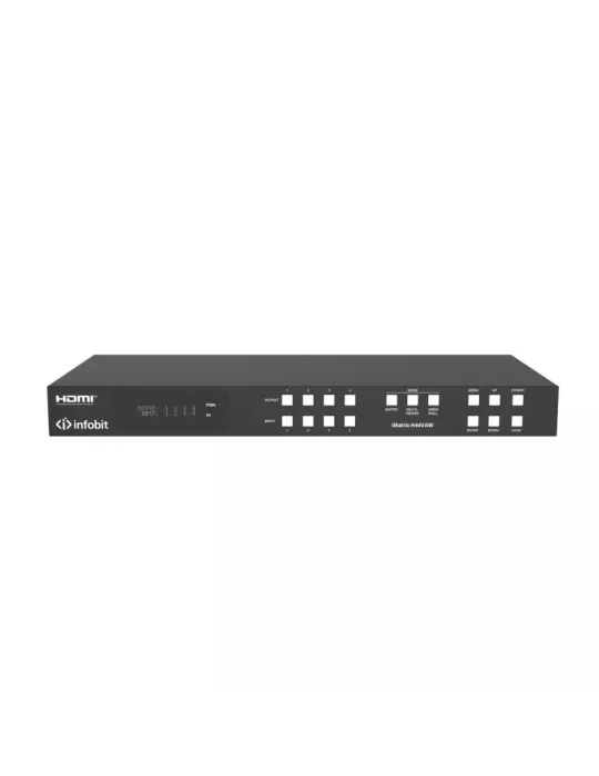 INFOBIT IMATRIXH44VAW Matrix Switcher iMatrix H44VAW 4x HDMI In   4x HDMI Out Fonc Videowall INFOBIT INFIMATRIXH44VAW | MusicG