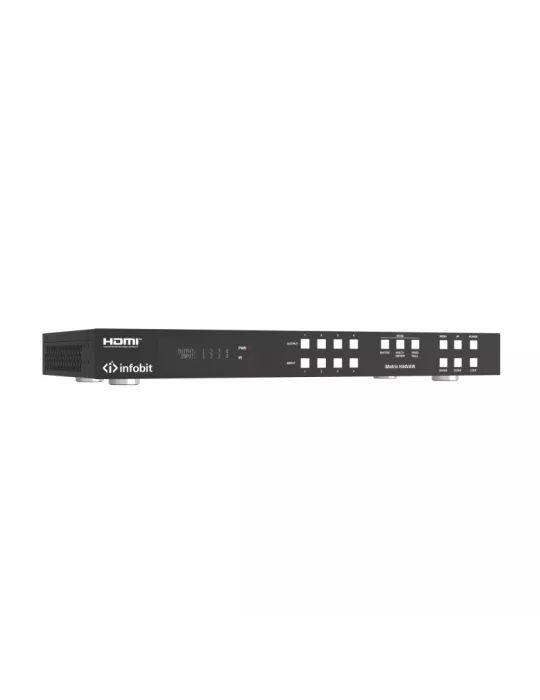 INFOBIT IMATRIXH44VAW Matrix Switcher iMatrix H44VAW 4x HDMI In   4x HDMI Out Fonc Videowall INFOBIT INFIMATRIXH44VAW | MusicG